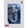 Kit racing ghiera in carbonio per torretta cambio Fiat 500, Panda, Abarth