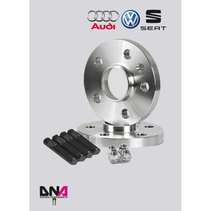 Distanziali racing con prigionieri e dadi ruota motorsport Audi A3 TT GOLF MAGGIOLINO Seat Leon