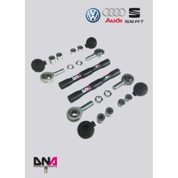 Kit racing tiranti posteriori inferiori regolabili Audi A3 TT VW Golf Seat Leon Skoda Octavia