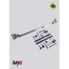 Kit racing barra irrigidimento telaio e tiranti convergenza su uniball Lotus Elise Exige S2