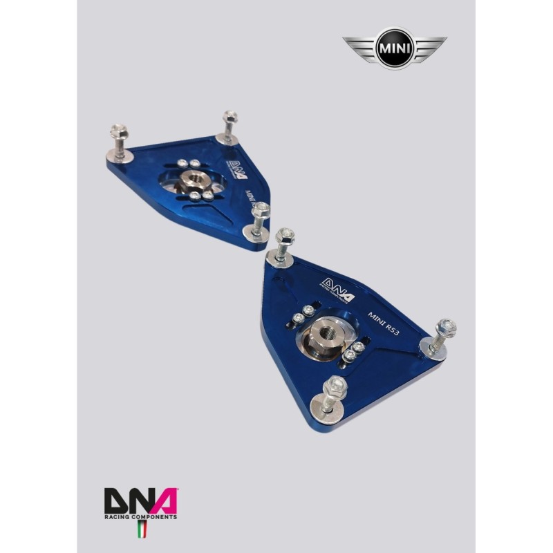Kit racing top mount regolabile su uniball Mini Cooper specifico per ammortizzatori Öhlins Mini Cooper