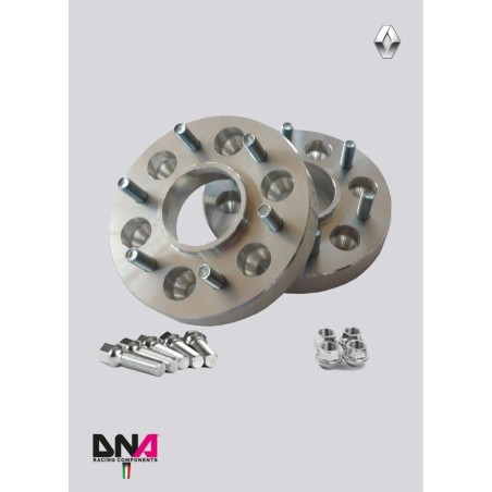 Distanziali racing con doppia foratura e bulloneria Renault Clio IV