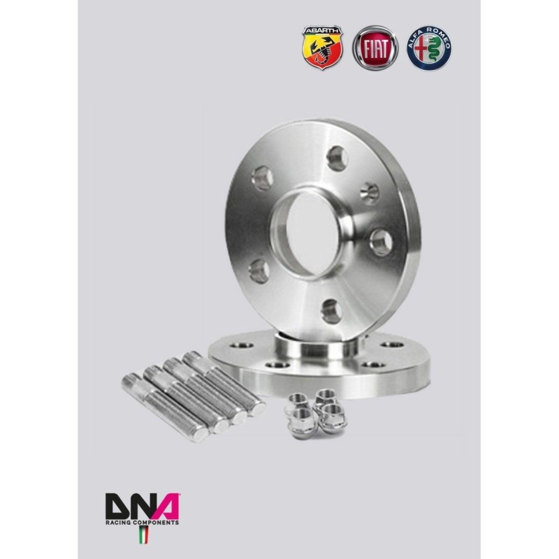 Distanziali racing con prigionieri e dadi Abarth Panda Alfa