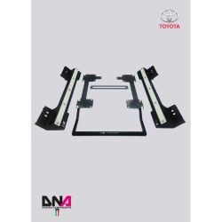 Kit racing abbassamento sedile con guide regolabili.