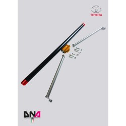 Kit racing barra duomi posteriore in carbonio con tiranti Toyota yaris GR